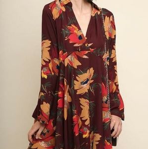 NWT UMGEE FLORAL PRINT TUNIC DRESS. LOVE LOVE IT!